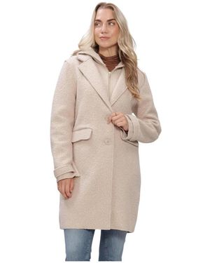 Nukus Jassen Mirthe Coat Boucle - Naturel