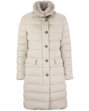 Moorer Jassen ,Leer Vetiver-S3 Jacket - Naturel