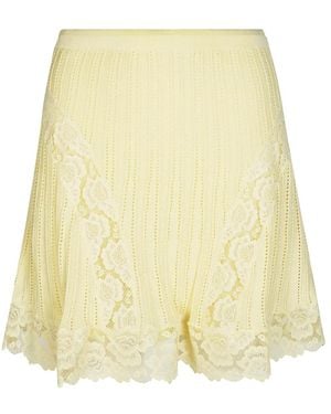 Self-Portrait Short Skirts - Yellow