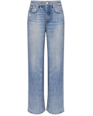 Rag & Bone Broeken ,Blauw ,Katoen Miramar Wijde Broek