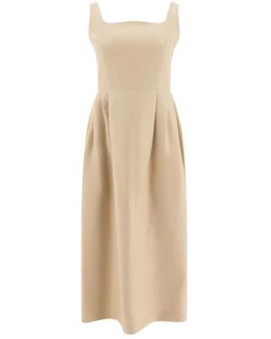 Sandbeige Midi Dresses - Natural