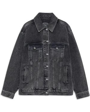 Anine Bing Denim Jackets - Black