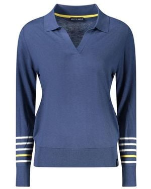 North Sails V-Neck Knitwear - Blue