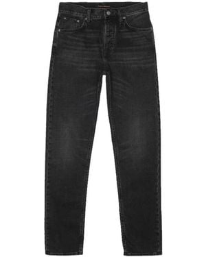 Nudie Jeans Straight Fit Jeans - Black