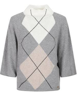 Fay Rollkragenpullover - Grau