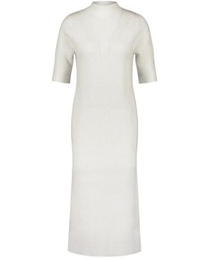 Gerry Weber Gemütliches Strickkleid Mit Turtleneck - Weiß