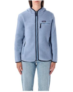 Patagonia Retro Pile Fleece Hoodie - Blauw