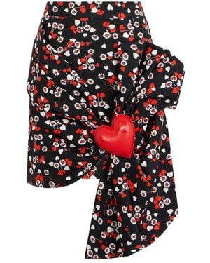 Moschino Kurzer Rock Mit Drapierung - Schwarz