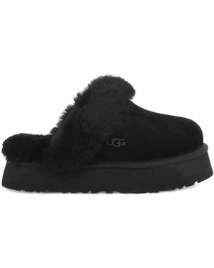 UGG Schoenen ,Zwart ,Polyester Disquette Slipper
