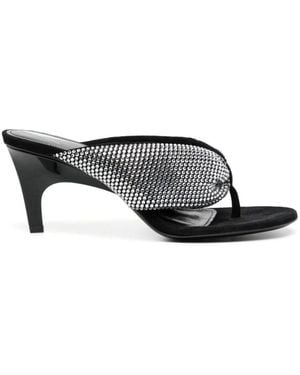 The Attico Heeled Mules - Grey