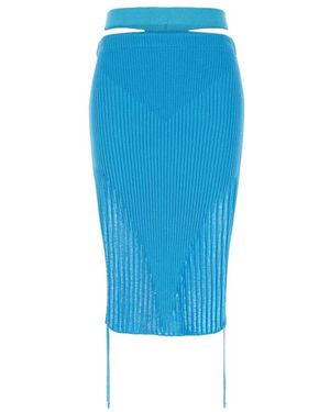 ANDREA ADAMO Midi Skirts - Blue