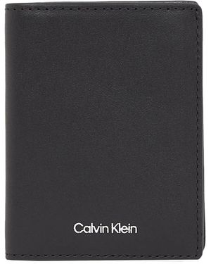 Calvin Klein Schlankes Bifold Portemonnaie - Schwarz