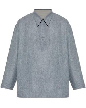 Ami Paris Round-Neck Knitwear - Blue