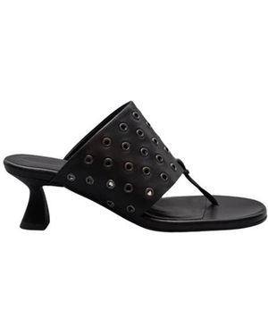 Miista Cedella Eyelets Sandal - Zwart