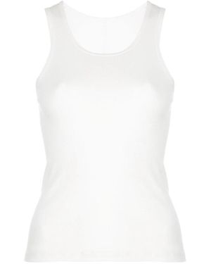 Wardrobe NYC Geribbelde Tanktop - Wit