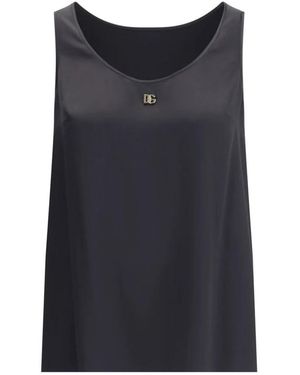 Dolce & Gabbana Silk Top - Blue