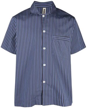Tekla Short Sleeve Shirts - Blu