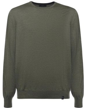 Fay Round-Neck Knitwear - Green