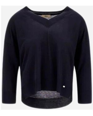 Herno V-Neck Knitwear - Azul