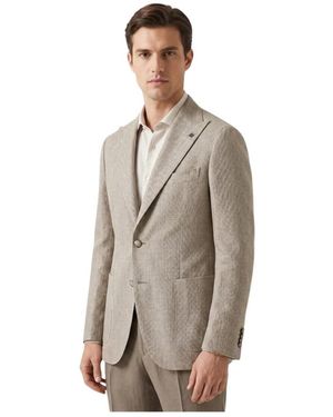 Tagliatore Einreihige Jacke - Braun