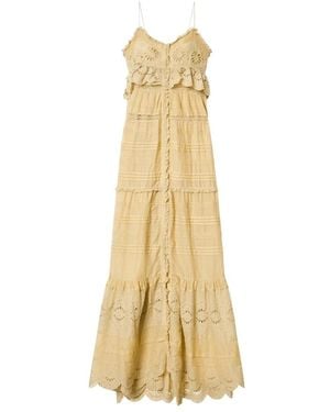Isabel Marant Kleedjes ,Geel ,Katoen Paule Dress - Metallic