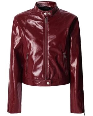 Pepe Jeans Leather Jackets - Red