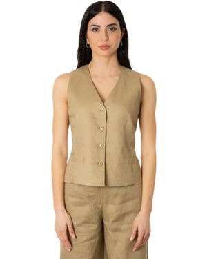 Max Mara Gilet - Naturel