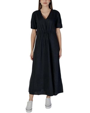 B.Young Byimadrid V-Neck Lange Jurk - Zwart