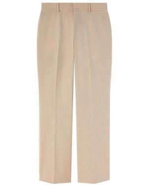 Palm Angels Geklede Pantalon Met Plooi - Naturel