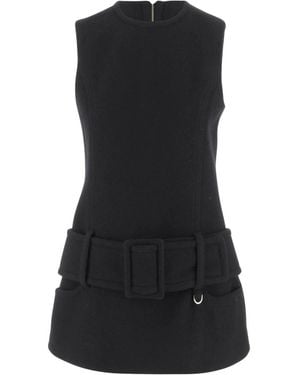 Patou Sleeveless Mini Dress - Black