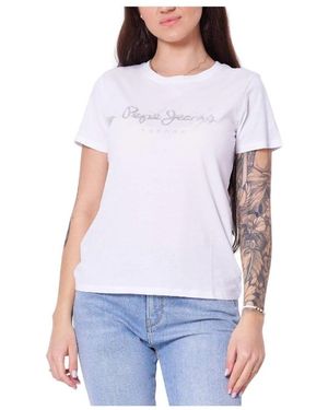 Pepe Jeans Tops ,Wit ,T-Shirts