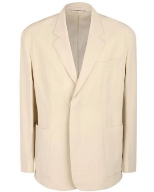 Lanvin Single Breasted Blazer - Naturel