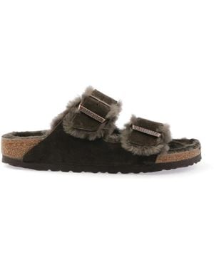 Birkenstock Sliders - Brown
