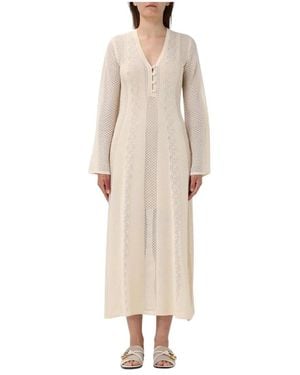 Twinset Knitted Dresses - Neutro