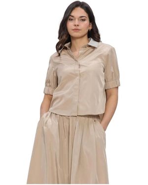 Ibana Overhemden ,Linnen Bonnie Top - Naturel