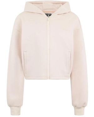 Philipp Plein Zip Hoodie Icon Scratch - Wit