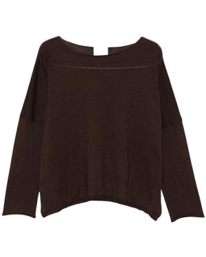 Be You Round-Neck Knitwear - Marrón