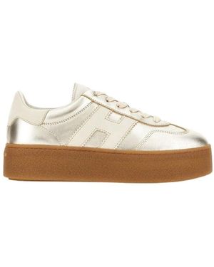 Hogan Schoenen ,Geel ,Katoen H698 Allacciato H - Naturel