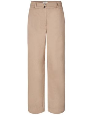 Fiveunits Sophia Dark Sand Melange Broek - Naturel