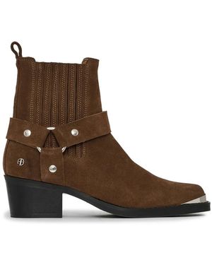 Anine Bing Cowboy Boots - Marron