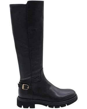Sofia Len Scarlett Overknee-Stiefel - Schwarz