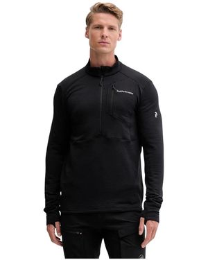 Peak Performance Long Sleeve Training Tops - Noir