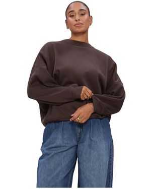 EST'SEVEN Hoodies & Sweatvesten ,Bruin ,Katoen Monchou 26 - Grijs