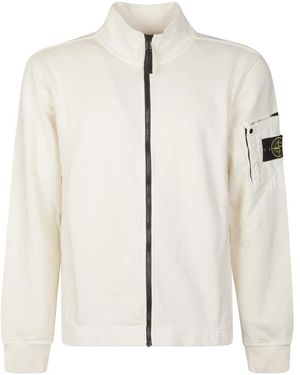 Stone Island Zip-Throughs - Wit