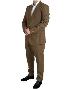 Dolce & Gabbana Single Breasted Suits - Brown