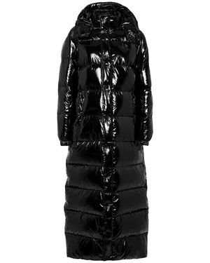Philipp Plein Jassen ,Zwart ,Nylon Nylon Superlong Donsjas
