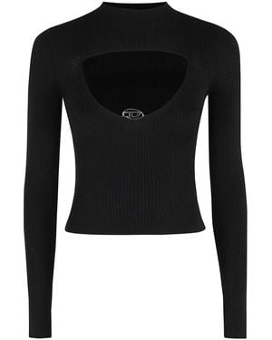 DIESEL Round-Neck Knitwear - Negro