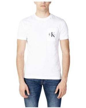 Calvin Klein Weiße Baumwolltasche Tee