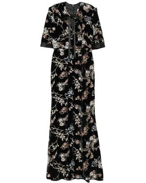 DE SANTIS Ab178 Velve Gown - Schwarz