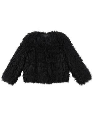Ermanno Scervino Faux Fur & Shearling Jackets - Black